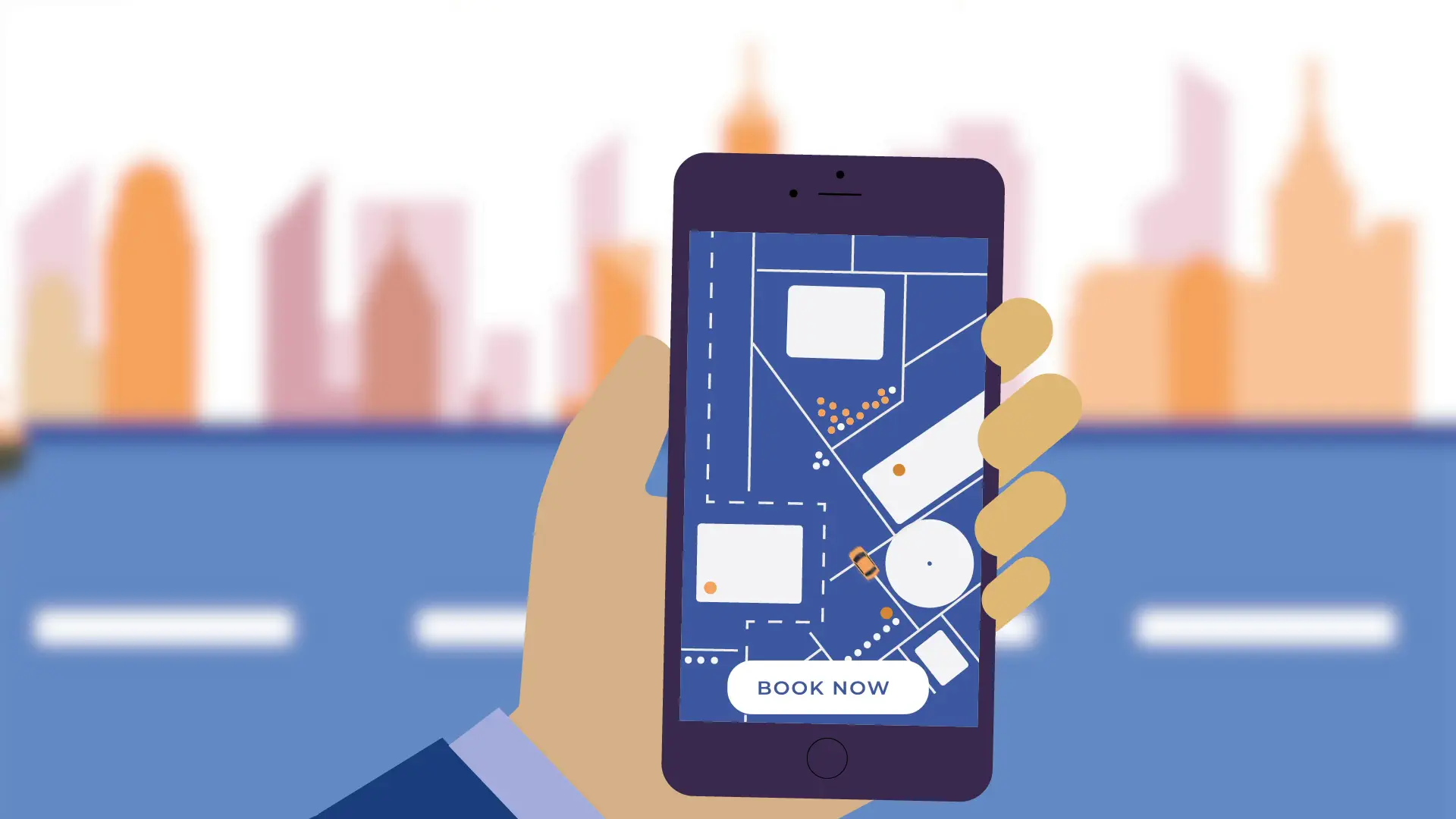 Uber SaaS Explainer Video - Animation Detail